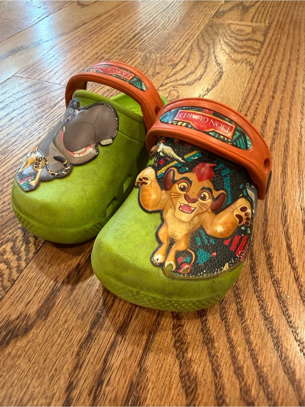 Green Lion Guard Crocs